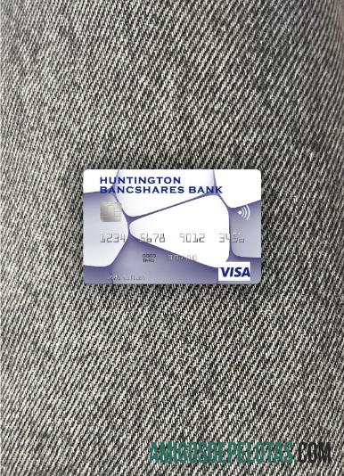EUA Huntington Bancshares Bank Visa Card Photolook Front exemplo